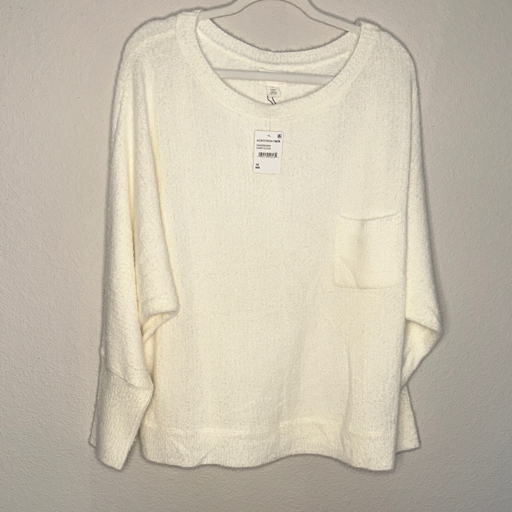 Caslon Ivory Scoop Neck‎ Sweater
